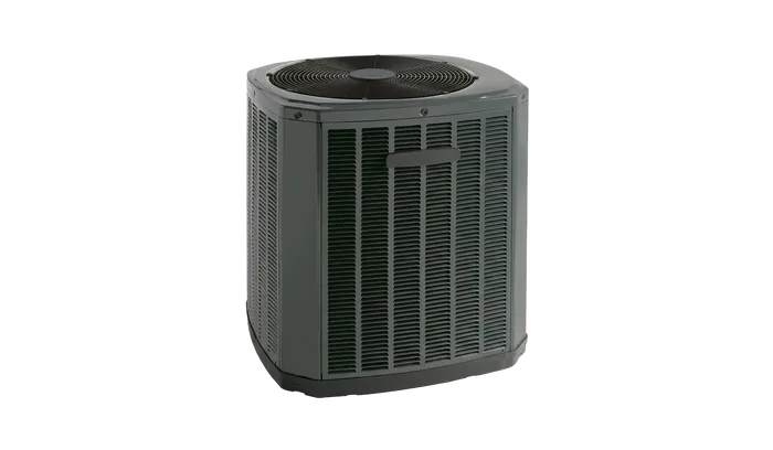 High-efficiency HVAC condenser unit installed by Jenner & Sons